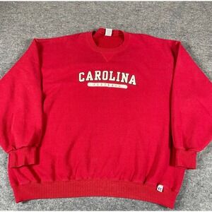 VTG Russell South Carolina Gamecocks Sweatshirt Mens 2XL Red Spell‎ Out College